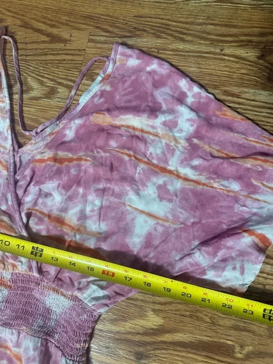 Knox Rose Smocked Waist Maxi Dress Size Medium - Picture 9 of 13